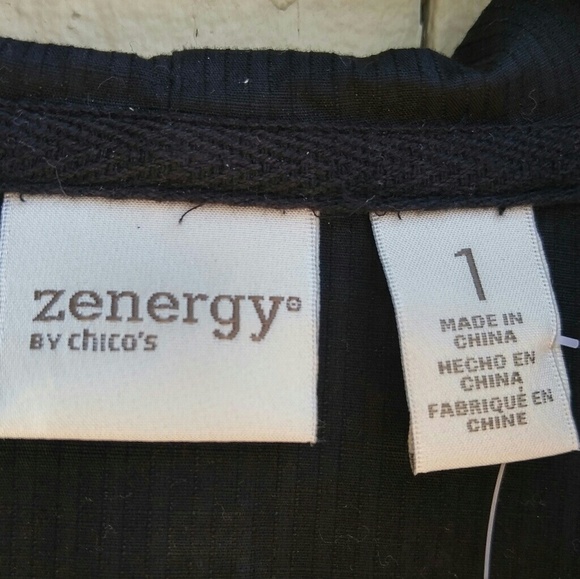 NWT Zenergy by Chicos Cotton and Mesh Jacket - Picture 2 of 6
